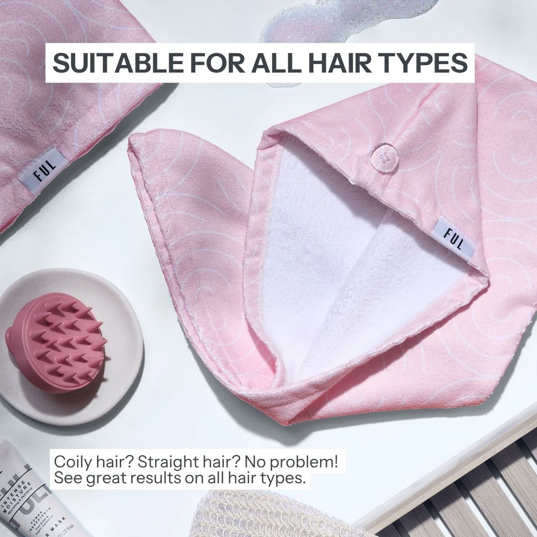FUL Microfibre Hair Towel Wrap – Super Absorbent Quick-Dry Turban for Wet Hair | Soft & Lightweight - Image 6